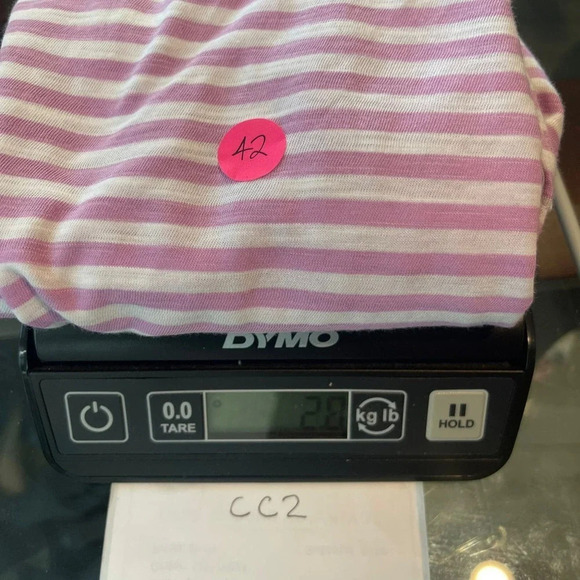 Caslon Womens Tank Top XS Purple White Striped Sleeveless Pullover Scoop Neck - Picture 6 of 6